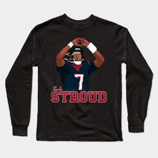 Cj Stroud Houston Texans Football - Abeno Comics #8 Long Sleeve T-Shirt